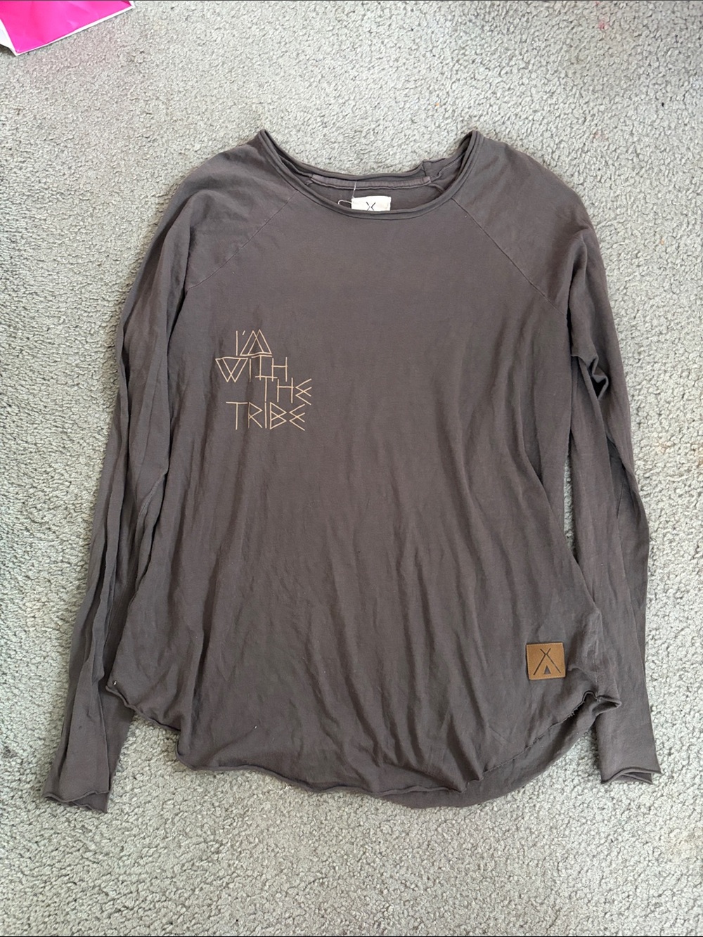 Tribe Kelley Branded Tee in Brown